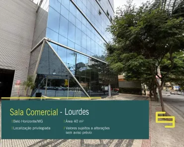 Sala Comercial para alugar, 41m² no Lourdes, Belo Horizonte