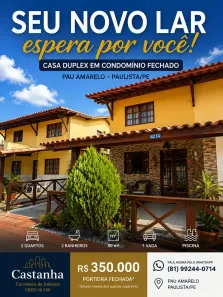 Casa de Condomínio com 2 Quartos à venda, 80m² no Nossa Senhora do Ó, Paulista
