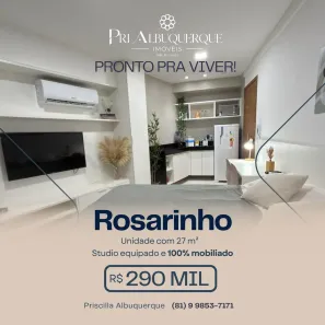 Apartamento com 1 Quarto à venda, 27m² no Rosarinho, Recife