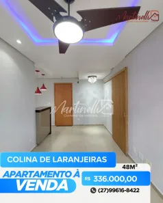 Apartamento com 2 Quartos à venda, 48m² no Colina de Laranjeiras, Serra