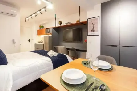 Kitnet com 1 Quarto à venda, 24m² no Cidade Monções, São Paulo