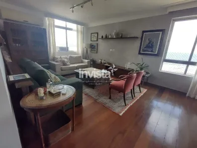 Apartamento com 4 Quartos para alugar, 200m² no José Menino, Santos