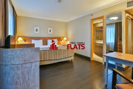 Flat com 1 Quarto à venda, 28m² no Cidade Monções, São Paulo