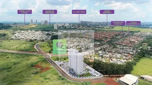 Apartamento com 2 Quartos para alugar, 48m² no Recreio das Acácias, Ribeirão Preto