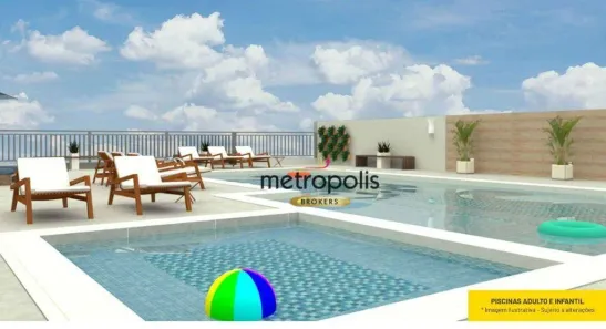 Apartamento com 2 Quartos à venda, 46m² no Vila Metalúrgica, Santo André