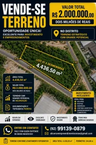 Lote/Terreno à venda, 4436m² no Distrito Industrial I, Manaus