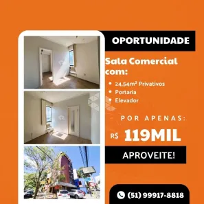 Sala Comercial à venda, 25m² no Bela Vista, Porto Alegre