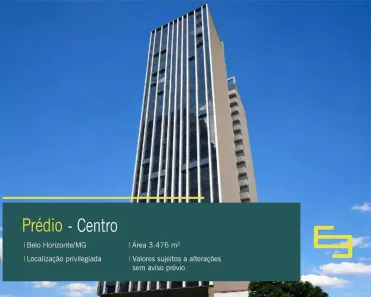Prédio Comercial à venda, 3477m² no Centro, Belo Horizonte