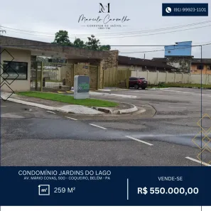 Lote/Terreno à venda, 259m² no Coqueiro, Belém