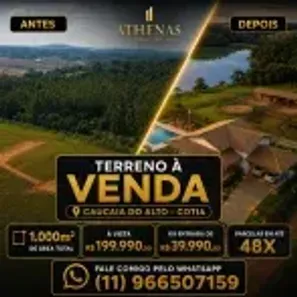Lote/Terreno à venda, 1000m² no Centro (Caucaia do Alto), Cotia