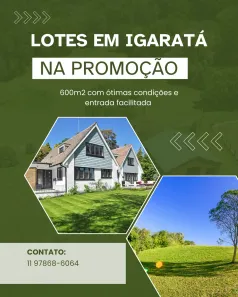 Lote/Terreno à venda, 600m² no Centro, Igaratá