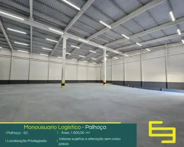 Galpão/Depósito/Armazém para alugar, 1600m² no Alto Aririú, Palhoça