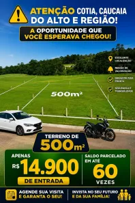 Lote/Terreno à venda, 500m² no Parque Caucaia (Caucaia do Alto), Cotia