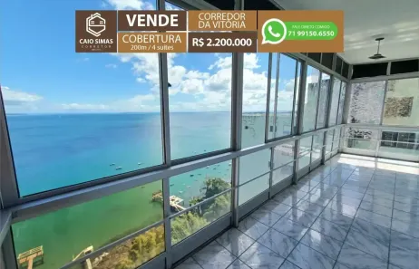 Cobertura com 4 Quartos à venda, 200m² no Vitória, Salvador