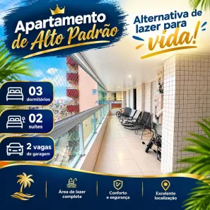 Apartamento com 3 Quartos à venda, 139m² no Guilhermina, Praia Grande