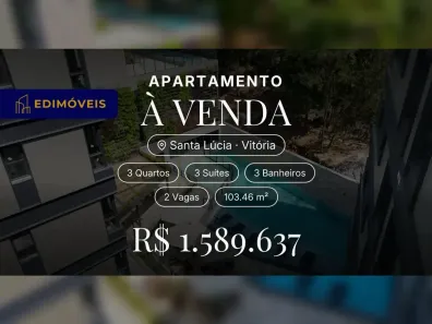 Apartamento com 3 Quartos à venda, 103m² no Santa Lúcia, Vitória