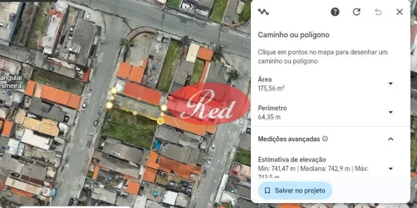 Lote/Terreno à venda, 175m² no Jardim Quaresmeira, Suzano