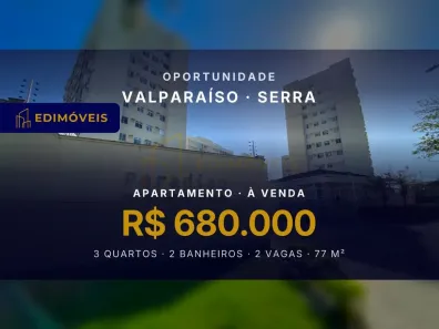 Apartamento com 3 Quartos à venda, 77m² no Valparaíso, Serra