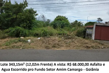 Lote/Terreno à venda, 343m² no Condomínio Amin Camargo, Goiânia