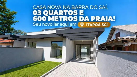 Casa com 3 Quartos à venda, 88m² no Barra do Saí, Itapoá