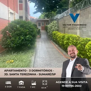 Apartamento com 3 Quartos à venda, 65m² no Vila Santa Terezinha, Sumaré