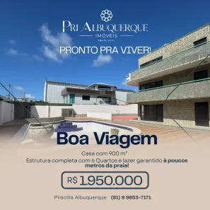 Apartamento com 6 Quartos à venda, 900m² no Boa Viagem, Recife