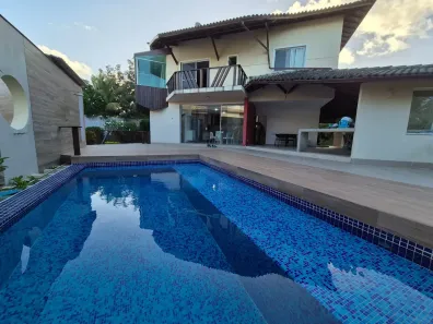 Casa de Condomínio com 5 Quartos à venda, 390m² no Busca Vida (Abrantes), Camaçari