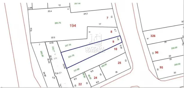 Lote/Terreno à venda, 232m² no Silveira, Santo André