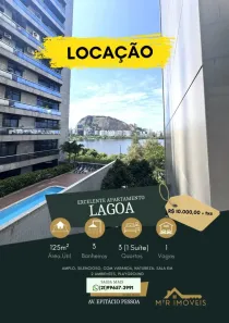 Apartamento com 3 Quartos para alugar, 125m² no Lagoa, Rio de Janeiro