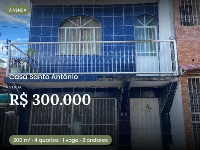 Casa com 4 Quartos à venda, 200m² no Santo Antônio, Manaus
