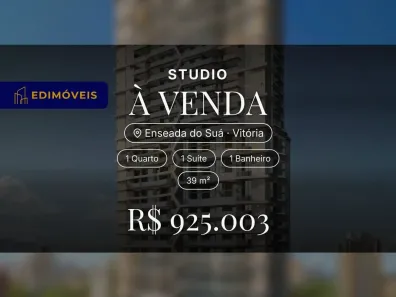 Apartamento com 1 Quarto à venda, 39m² no Enseada do Suá, Vitória