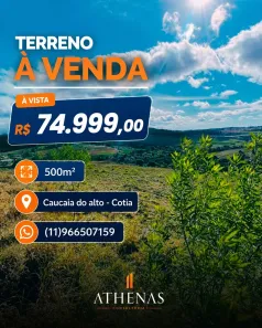 Lote/Terreno à venda, 500m² no dos Mendes (Caucaia do Alto), Cotia