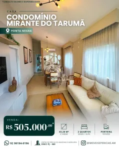Casa de Condomínio com 3 Quartos à venda, 71m² no Ponta Negra, Manaus