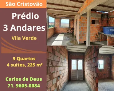 Prédio Residencial com 9 Quartos à venda, 225m² no São Cristóvão, Salvador