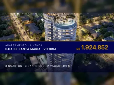 Apartamento com 3 Quartos à venda, 110m² no Ilha de Santa Maria, Vitória