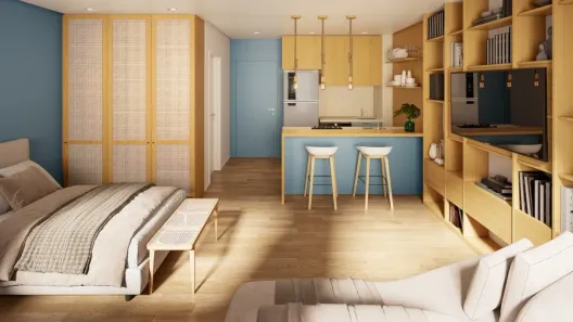 Apartamento com 1 Quarto à venda, 33m² no Centro, São José