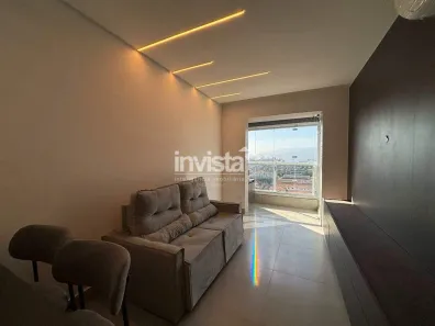 Apartamento com 2 Quartos para alugar, 56m² no Macuco, Santos