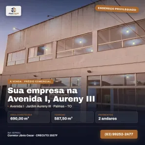 Imóvel Comercial à venda, 690m² no Jardim Aureny III, Palmas
