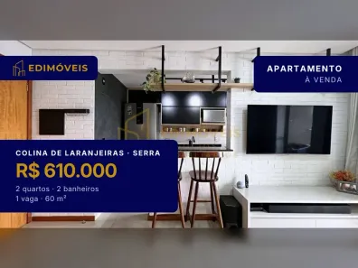 Apartamento com 2 Quartos à venda, 60m² no Colina de Laranjeiras, Serra