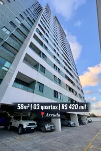 Apartamento com 3 Quartos à venda, 58m² no Ponto de Parada, Recife