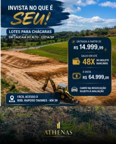 Lote/Terreno à venda, 500m² no Chácara Tropical (Caucaia do Alto), Cotia
