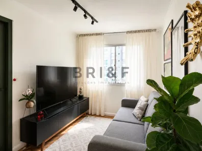 Apartamento com 1 Quarto para alugar, 55m² no Indianópolis, São Paulo
