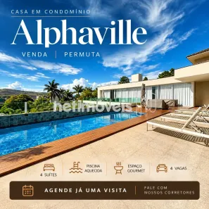 Casa de Condomínio com 4 Quartos à venda, 927m² no Alphaville - Lagoa dos Ingleses, Nova Lima