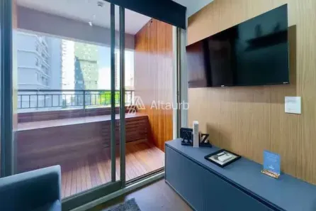 Apartamento com 1 Quarto para alugar, 30m² no Campo Belo, São Paulo