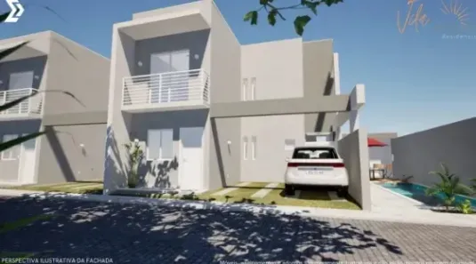 Casa de Condomínio com 3 Quartos à venda, 107m² no Pitangueiras, Lauro de Freitas