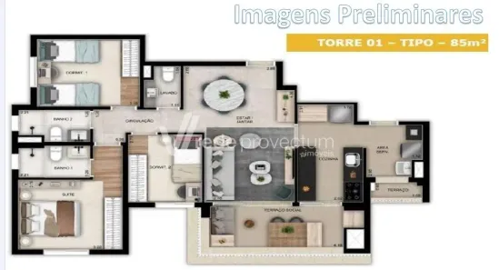 Apartamento com 2 Quartos à venda, 87m² no Cambuí, Campinas