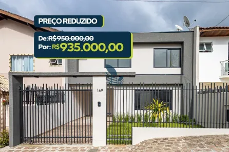 Sobrado com 3 Quartos à venda, 140m² no Butiatuvinha, Curitiba