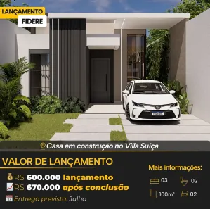 Casa de Condomínio com 3 Quartos à venda, 100m² no Tarumã, Manaus