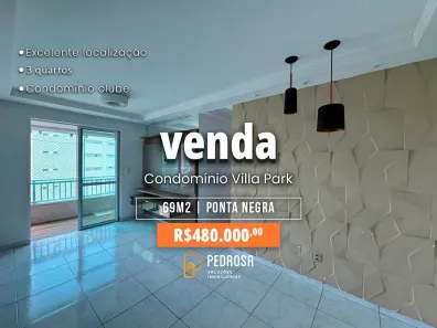 Apartamento com 3 Quartos à venda, 69m² no Ponta Negra, Natal