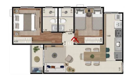 Apartamento com 2 Quartos à venda, 52m² no Jardim Yolanda, São José do Rio Preto